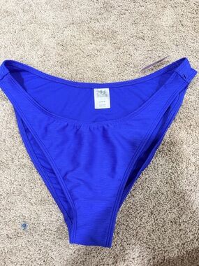 wild fable Girls Bold Royal Blue Ribbed Bikini Bottoms